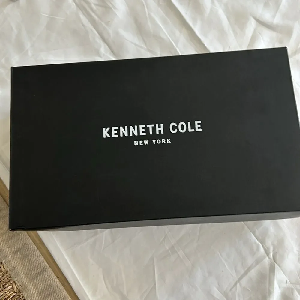 Kenneth Cole Margaux Pointed Toe Block Heel Pumps, size 8.5, color is Brick, NWT_10